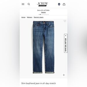 J.Crew Factory Slim Boyfriend jean